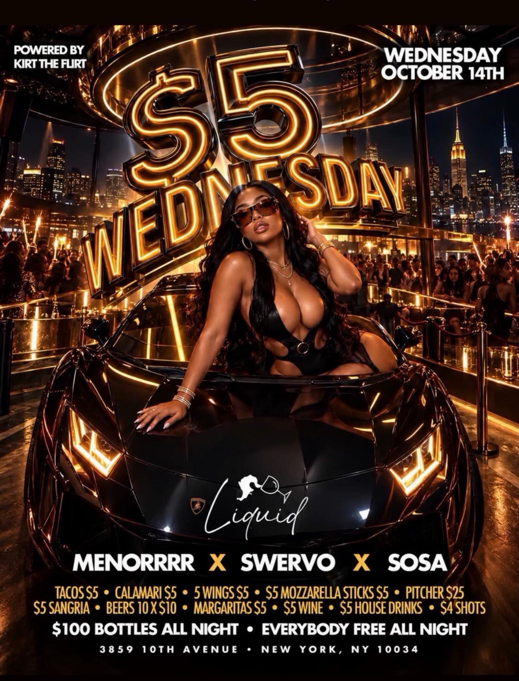 $5 Wednesdays flyer