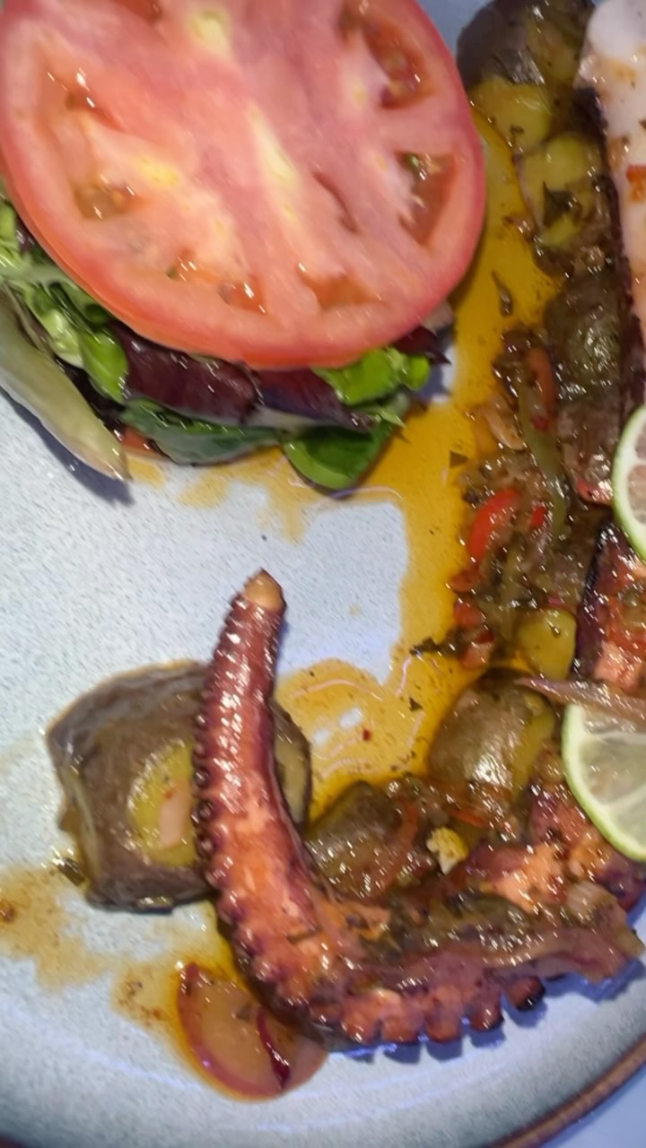 Grilled octopus